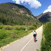 Cruising along the Frisco Bike Path