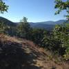 Looking SE into the Siskiyou Mountains from the Sterling Mine Ditch Trail