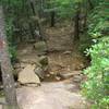 Rocky stream crossing on Arrowhead.