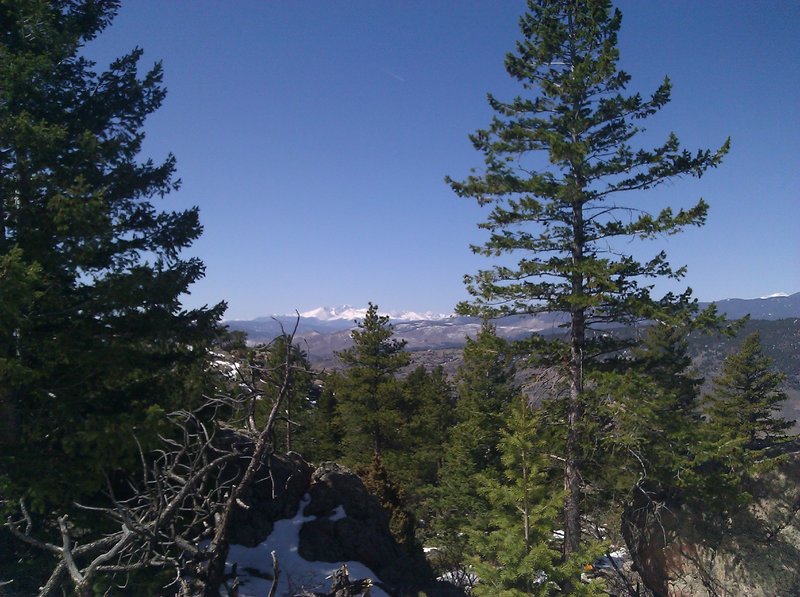 A beautiful view looking further West from the top of the Towers Trail at Horsetooth Mountain Park.