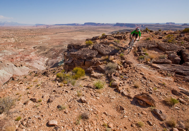 Along the rim; east side of Cedar Mountain