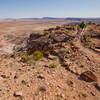 Along the rim; east side of Cedar Mountain