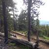 Admiring the view of Banded Peak from Baruch's Corner