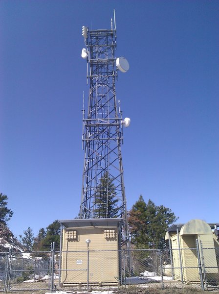 South radio towers at the top of Horsetooth Mountain Park, Fort Collins, CO.