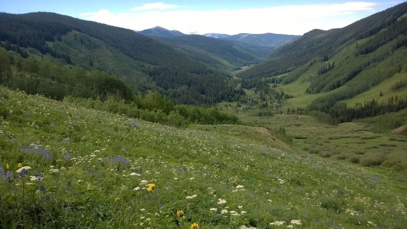 The views down valley make the tough climb worth it.