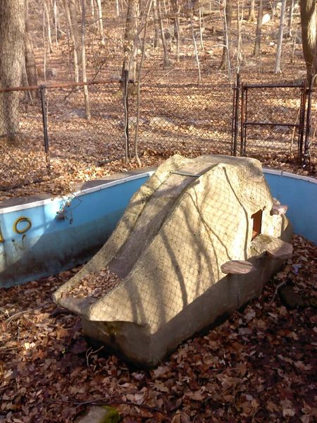 The original otter slide, the trail is right behind it.