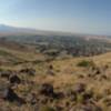 From the top of the hill, facing north.