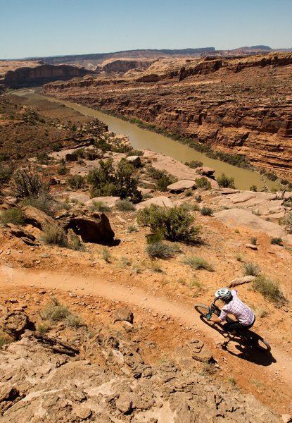 Rounding the bend for the last descent to the Colorado River