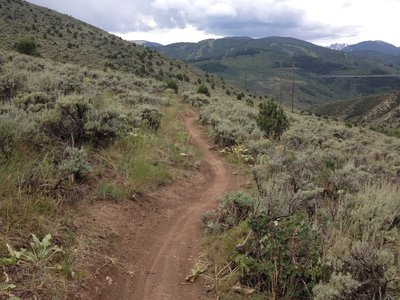 Views of Beaver Creek while climbing