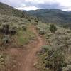 Views of Beaver Creek while climbing