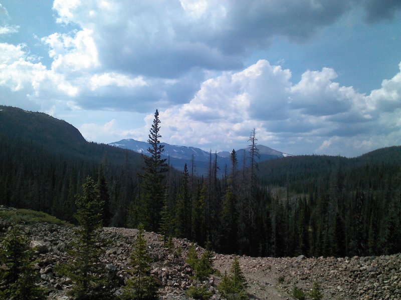 Looking back towards Long Draw Rd.