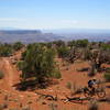 Riding high on the mesa top at Dead Horse Point SP.