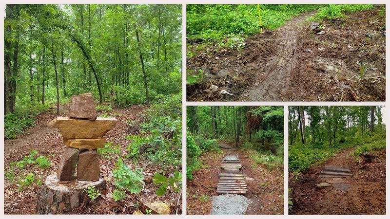 Recent trail improvements to 10Bridges