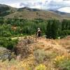 Cool rock outcrop above the Wood River