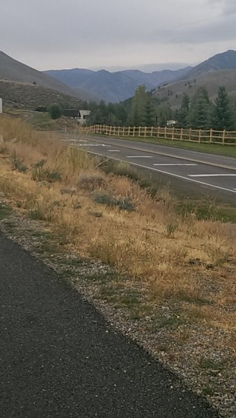 Views to the northeast from the bike trail