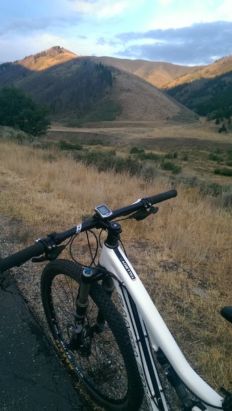 Sunset on the hills outside Ketchum