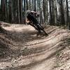 Awesome berms on the Forbidden Fruit downhill.