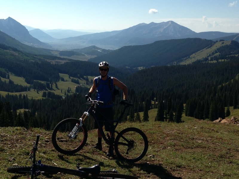 403 Trail looking back over Crested Butte, CO