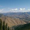 The Wood River Valley stretches out in the distance