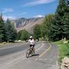 Crusing along the Saddle Road portion of the paved bike path