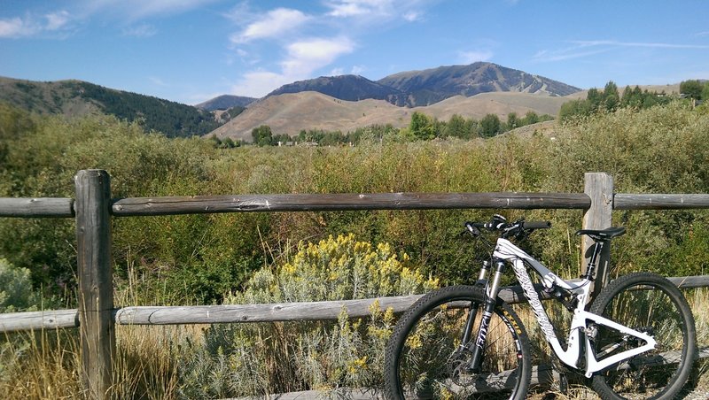 Views of Bald Mountain from the Morning Star Road extension