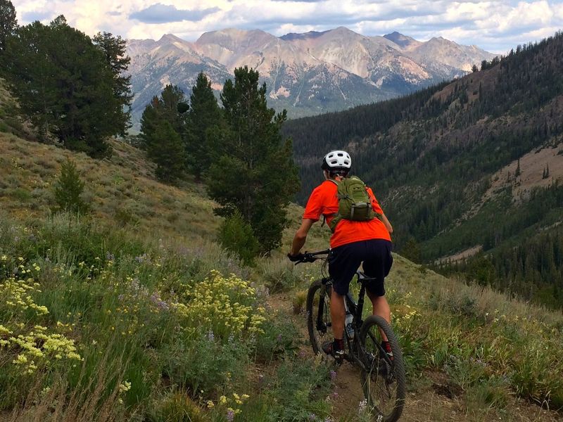 Starting the big descent on Titus Creek