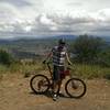 Enjoying the views from the end of Outlook Trail