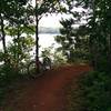 Great views of the Portsmouth Mine Pit Lake along this ride