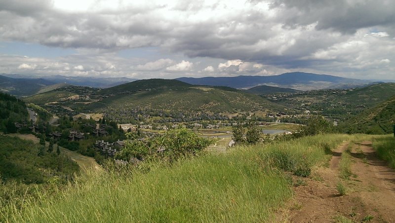 Looking down on the lakes of Frog Valley