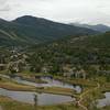 View of the lakes and paths in Frog Valley