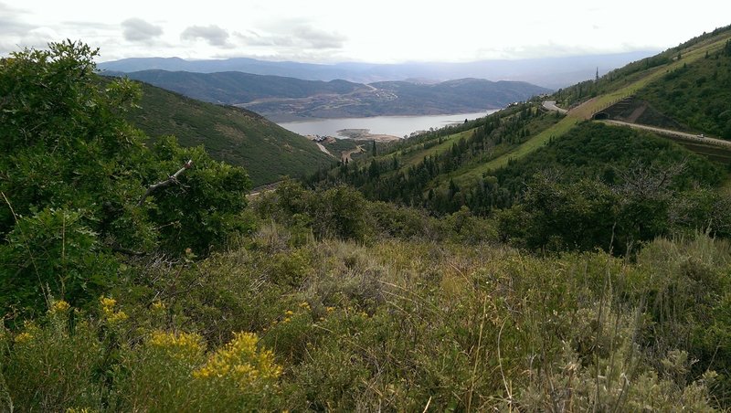 Views of Jordanelle Reservoir from the ridge