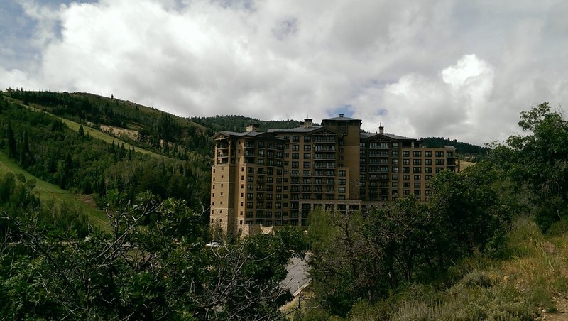 The St. Regis Hotel looms in this corner of the valley