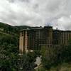 The St. Regis Hotel looms in this corner of the valley