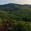 Near the top of Deadline, looking towards the forests of Burnt Mt. and the Government Trail.