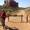 Beginning of the singletrack portion of Monitor Merrimac