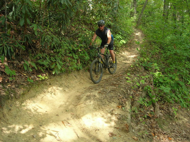 Bombing down Kitzuma Trail