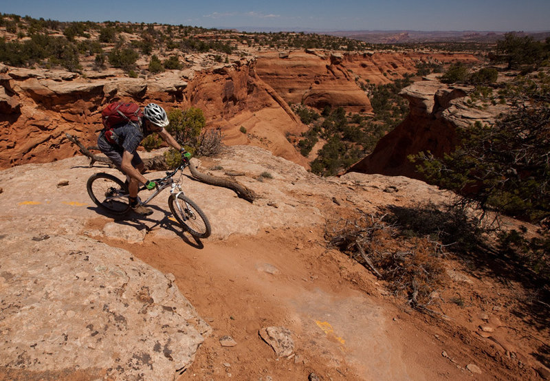 The first canyon views on Bull Run, part of the Magnificent 7 ride.