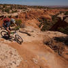 The first canyon views on Bull Run, part of the Magnificent 7 ride.