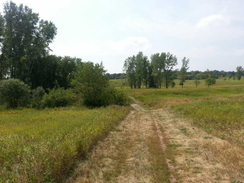 Doubletrack. Pick your track and crank it out. Rolling prairie as far as the eye can see.