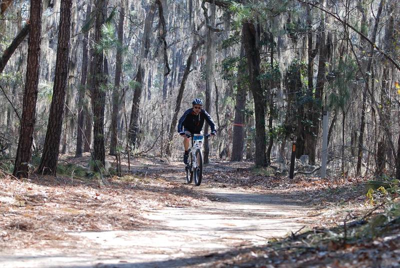 Racing on the Whippoorwill near the campgrounds.