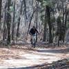 Racing on the Whippoorwill near the campgrounds.