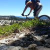 Dropping into the "granite garden"