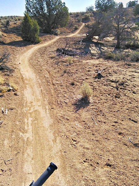 Trail begins on dirt