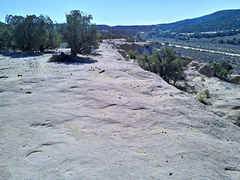Riding the edge of Hart Canyon