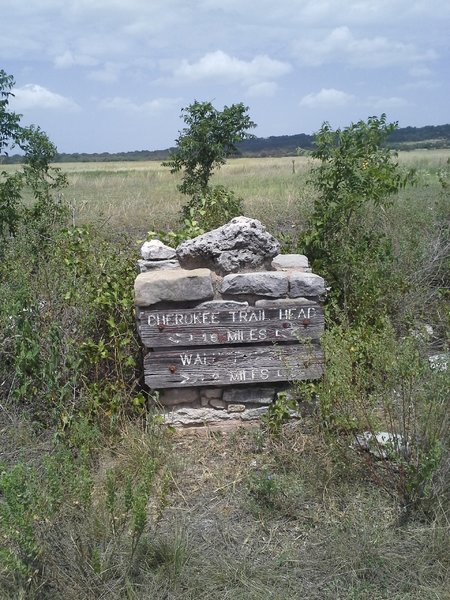 Old hiking trail markers