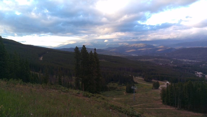 Abundant great views crossing the ski area