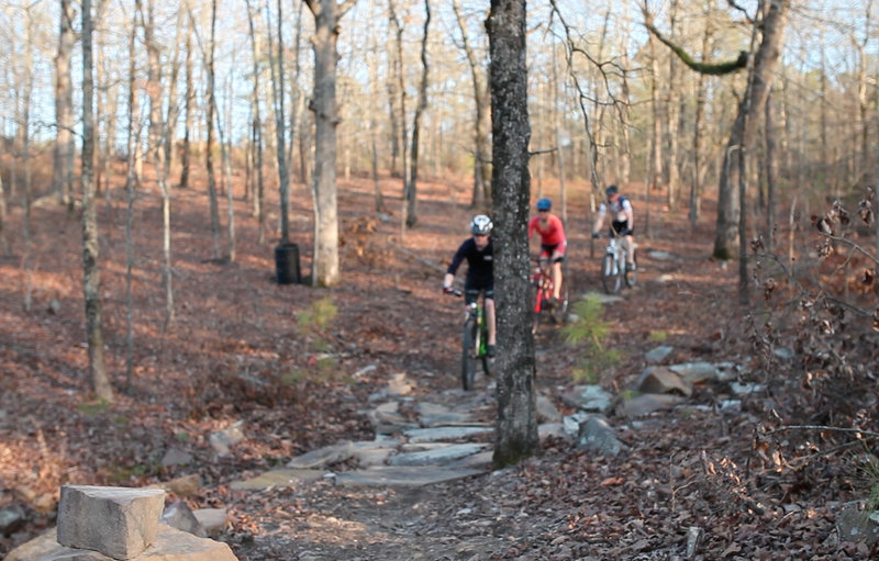 Rock Bridge on the reroute of 5Mile just before it meets back up with the old trail.