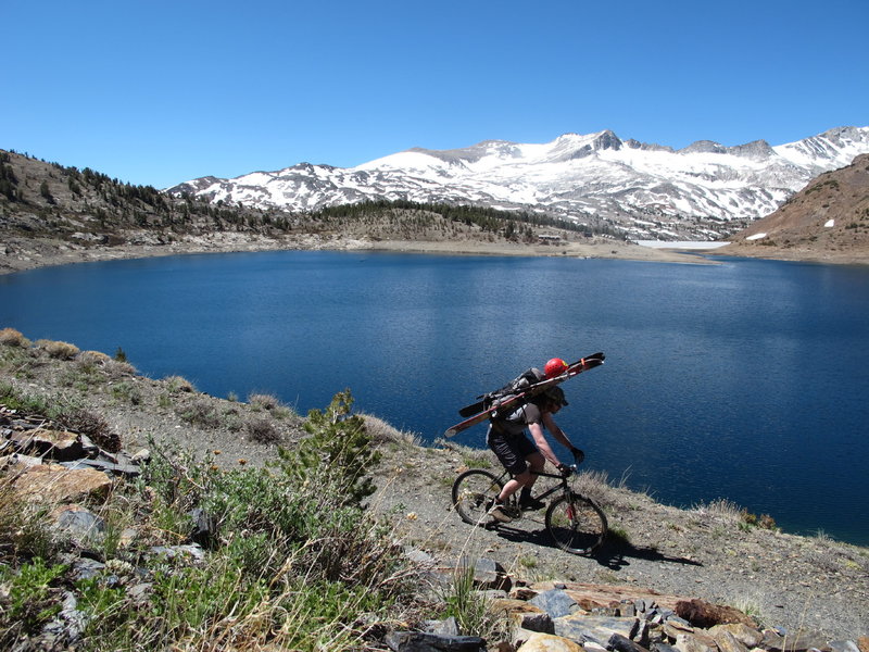 Over looking Saddleback Lake and Back Country ski session