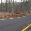 Scenic Loop road crossing. Bear a gentle descending left to start a CCW loop.