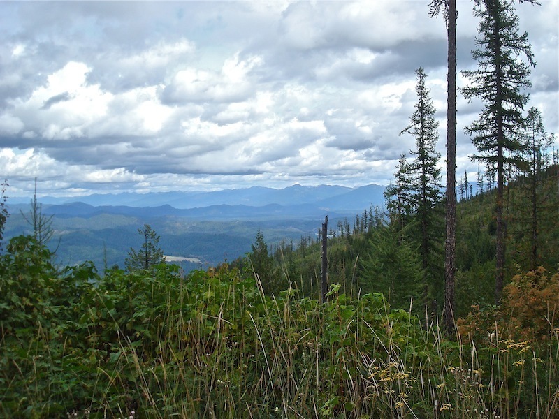 Looking northeast, into the Priest Lake Valley, and surrounding mountain ranges of Idaho